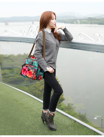 Bolso Multiusos con Diseño de Contraste y Doble Compartimiento - Image 14