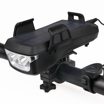 Luz Delantera Multifunción 4 en 1 para Bicicleta con Linterna, Bocina, Power Bank y Soporte - Image 5