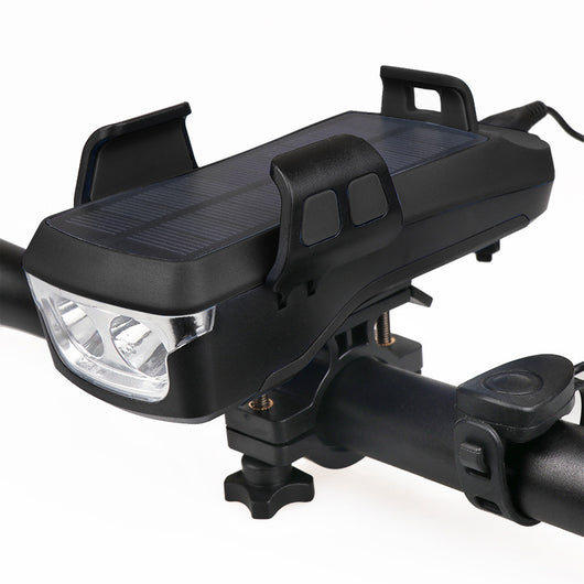 Luz Delantera Multifunción 4 en 1 para Bicicleta con Linterna, Bocina, Power Bank y Soporte - Image 5