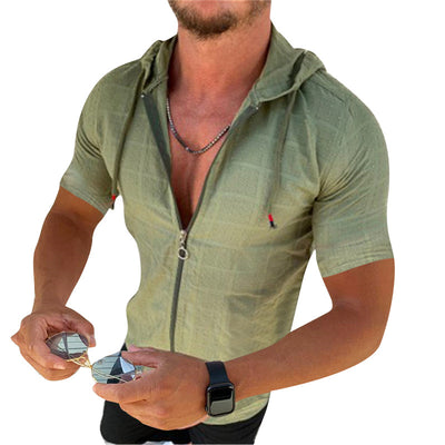 Playera Deportiva con Capucha y Cierre para Hombre - Image 10