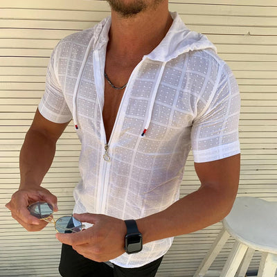 Playera Deportiva con Capucha y Cierre para Hombre - Image 5