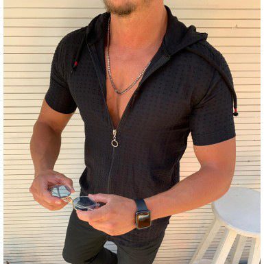 Playera Deportiva con Capucha y Cierre para Hombre - Image 3