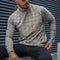 Polera Cuello Alto a Rayas Manga Larga Slim Fit