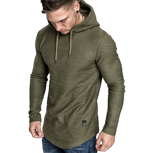 Sudadera con Capucha Básica de Color Sólido - Estilo Europeo Moderno - Image 8