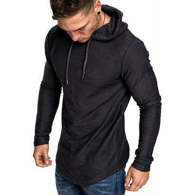 Sudadera con Capucha Básica de Color Sólido - Estilo Europeo Moderno - Image 3