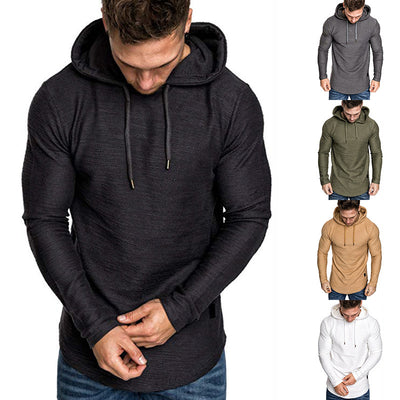 Sudadera con Capucha Básica de Color Sólido - Estilo Europeo Moderno - Image 4