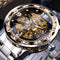 Reloj Mecánico Manual con Cristales Hueco Elegante