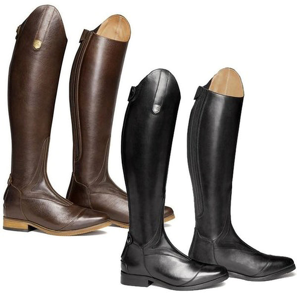 Botas Ecuestres Altas de Cuero Suave para Mujer