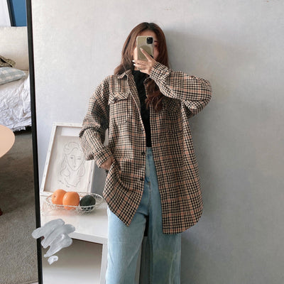 Chaqueta Suelta y Versátil de Lana Cepillada para Mujer - Image 9