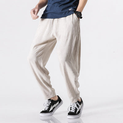 Pantalones Casuales Estilo Japonés Talla Grande para Hombre - Image 5