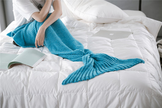 Manta Cola de Sirena Tejida a Crochet para Niños - Image 8