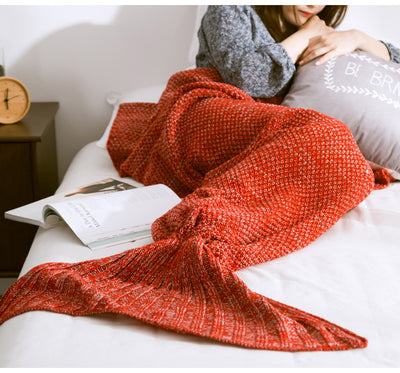 Manta Cola de Sirena Tejida a Crochet para Niños - Image 11