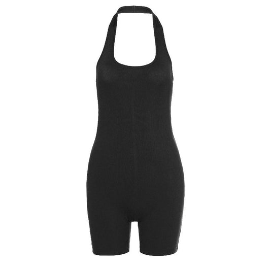 Mono Deportivo Halter Ajustado de Color Liso - Image 7