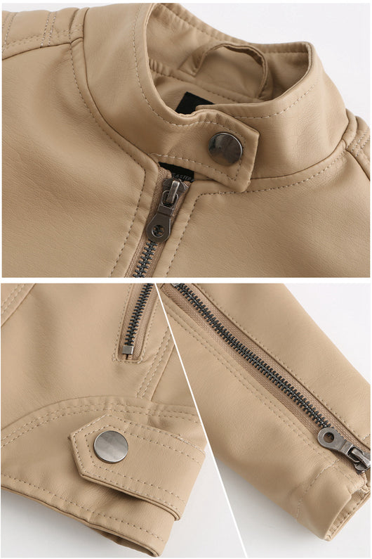 Chaqueta de Cuero para Mujer con Cierre de Cremallera - Diseño Clásico Elegante - Image 21