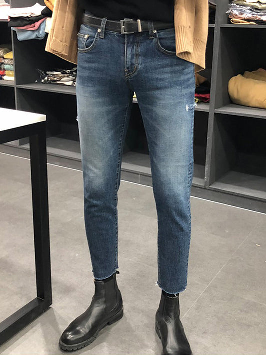 Jeans Slim Fit Tobillero para Hombre - Estilo Moderno y Ajustado - Image 2