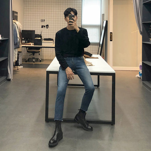 Jeans Slim Fit Tobillero para Hombre - Estilo Moderno y Ajustado - Image 5