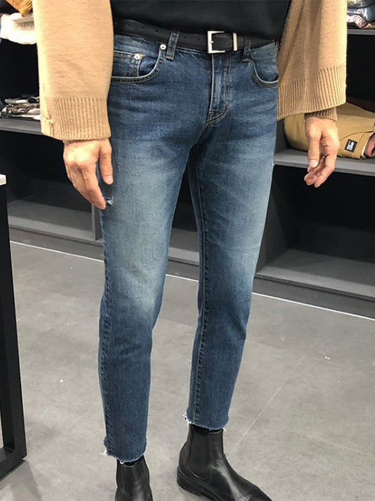 Jeans Slim Fit Tobillero para Hombre - Estilo Moderno y Ajustado - Image 3