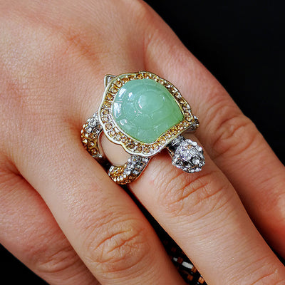 Anillo de Diamantes Negro y Marrón Tallado y Grabado a Mano - Image 10