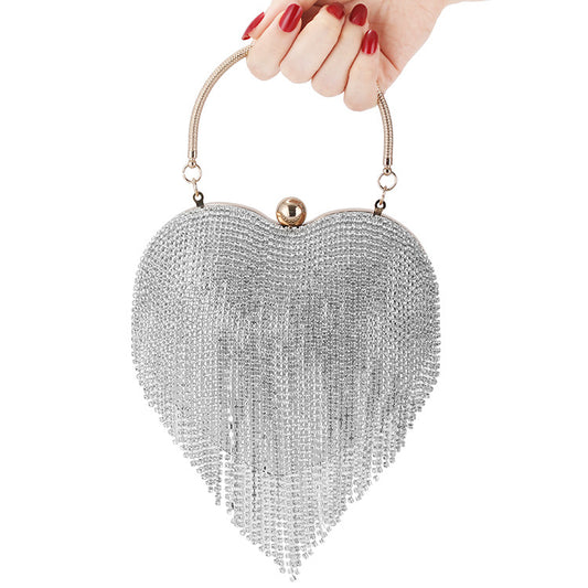 Cartera de Noche Clutch con Diamantes para Mujer