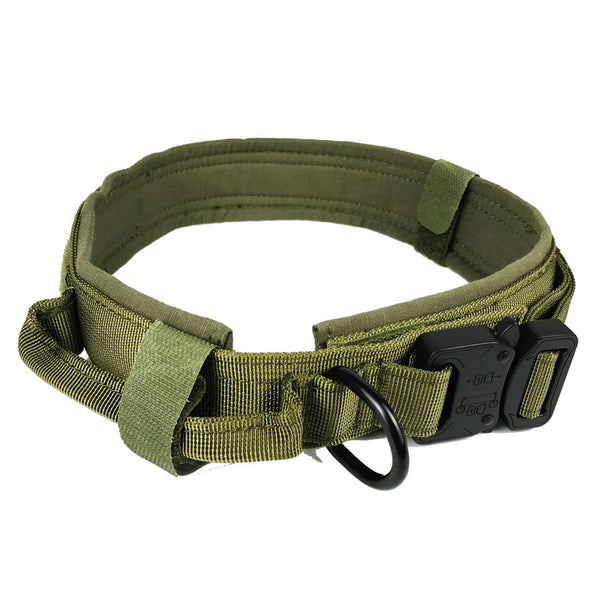 Collar Táctico para Perro Grande - Correa Reforzada de Nylon Resistente