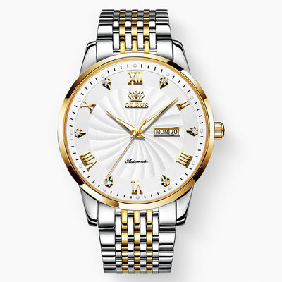Reloj Mecánico de Negocios Resistente al Agua con Diamantes - Image 8