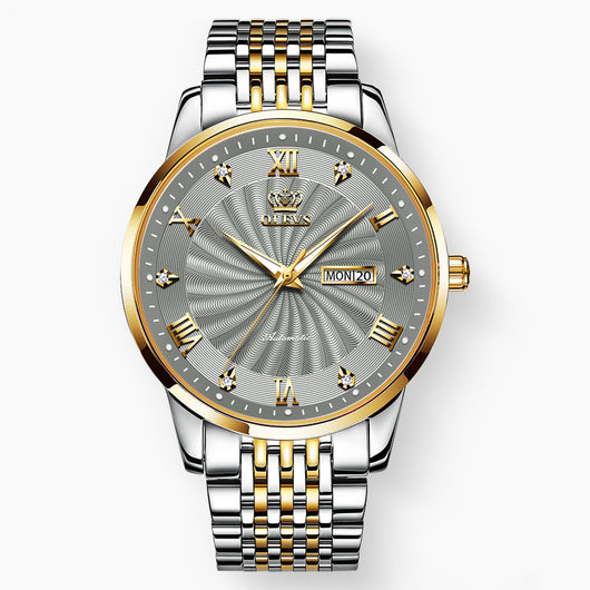 Reloj Mecánico de Negocios Resistente al Agua con Diamantes - Image 9