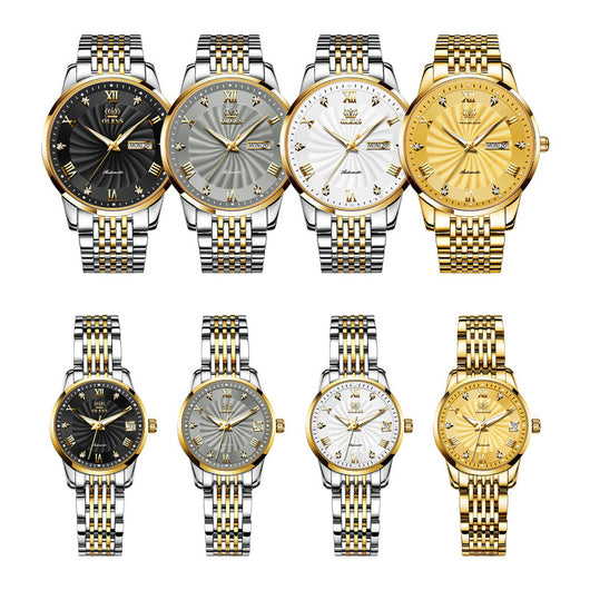 Reloj Mecánico de Negocios Resistente al Agua con Diamantes - Image 3