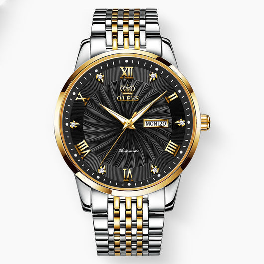 Reloj Mecánico de Negocios Resistente al Agua con Diamantes - Image 6