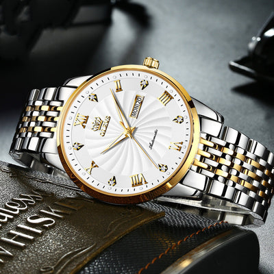 Reloj Mecánico de Negocios Resistente al Agua con Diamantes - Image 4