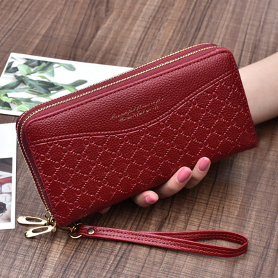 Billetera Clutch Doble Cierre de Gran Capacidad para Mujer - Image 12