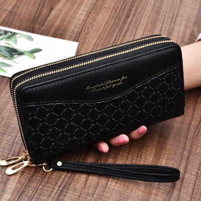 Billetera Clutch Doble Cierre de Gran Capacidad para Mujer - Image 16