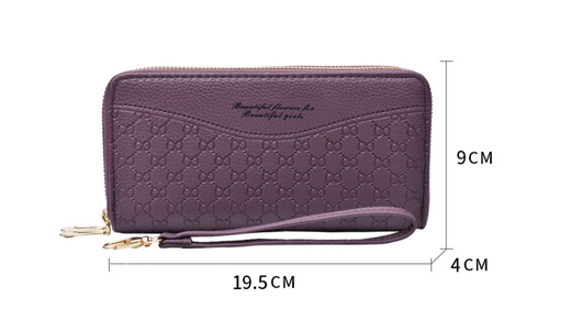 Billetera Clutch Doble Cierre de Gran Capacidad para Mujer - Image 8