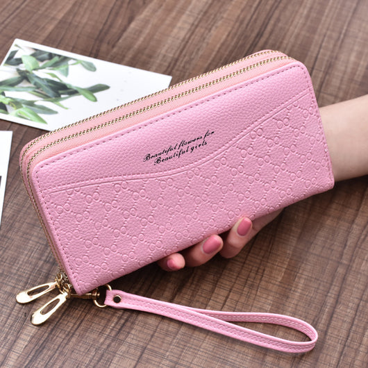 Billetera Clutch Doble Cierre de Gran Capacidad para Mujer - Image 5