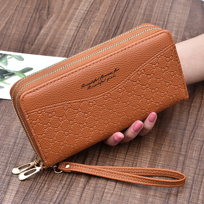 Billetera Clutch Doble Cierre de Gran Capacidad para Mujer - Image 7