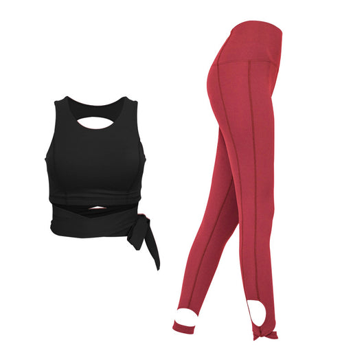 Conjunto Deportivo de Yoga Aéreo con Espalda Descubierta, Secado Rápido y Soporte Antiimpacto - Image 4