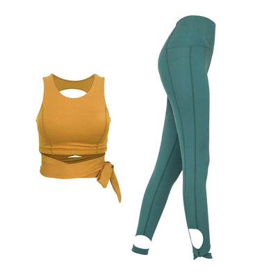 Conjunto Deportivo de Yoga Aéreo con Espalda Descubierta, Secado Rápido y Soporte Antiimpacto - Image 5
