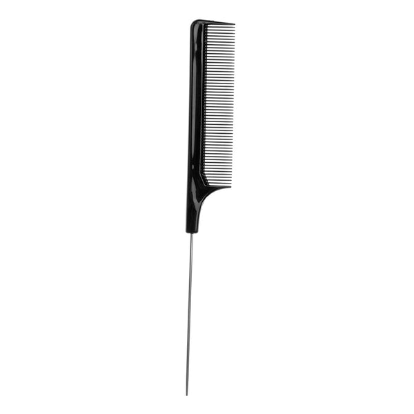Peine de Acero Plástico Negro con Dientes Finos y Punta Afilada - Image 3