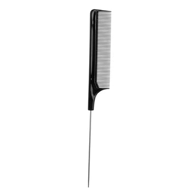Peine de Acero Plástico Negro con Dientes Finos y Punta Afilada - Image 3