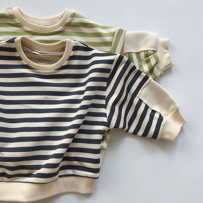 Sudadera con Capucha de Lana a Rayas para Niños - Image 5