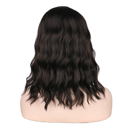 Peluca Corta Rizada con Flequillo Oblicuo - Image 6