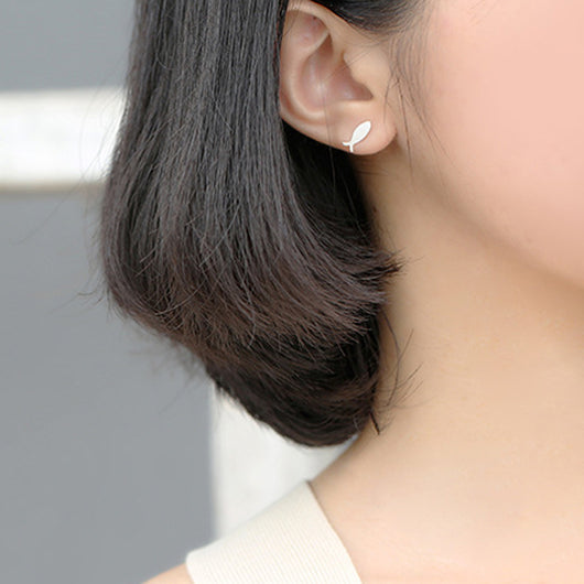 Aretes de Plata 925 Asimétricos con Diseño de Gato y Pez - Joyería Personalizada para Mujeres - Image 9