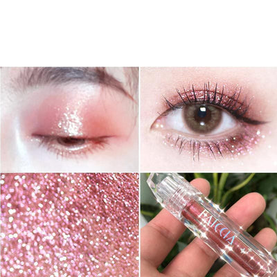 Sombra de Ojos con Perlas Diamantadas - Maquillaje Luminoso Profesional - Image 5