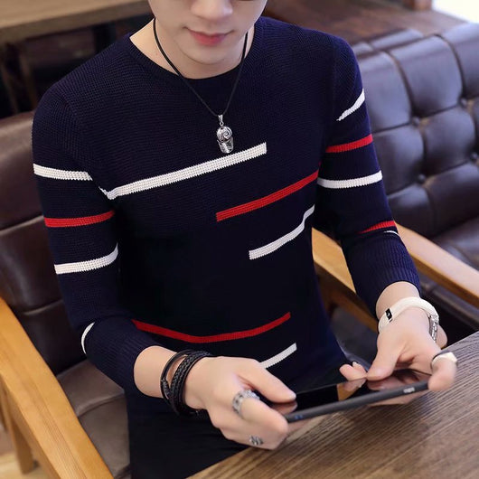 Suéter Tejido Slim Fit Coreano para Hombre - Image 7