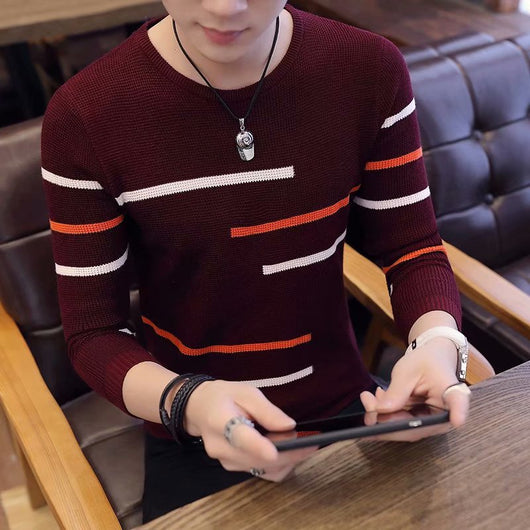 Suéter Tejido Slim Fit Coreano para Hombre - Image 9