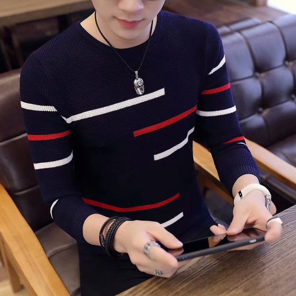 Suéter Tejido Slim Fit Coreano para Hombre