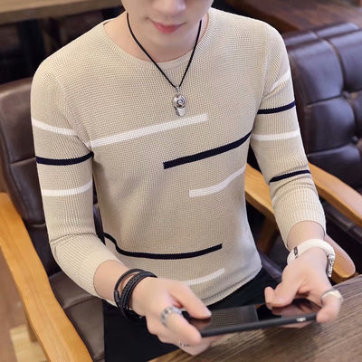 Suéter Tejido Slim Fit Coreano para Hombre - Image 2