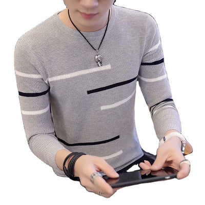 Suéter Tejido Slim Fit Coreano para Hombre - Image 5