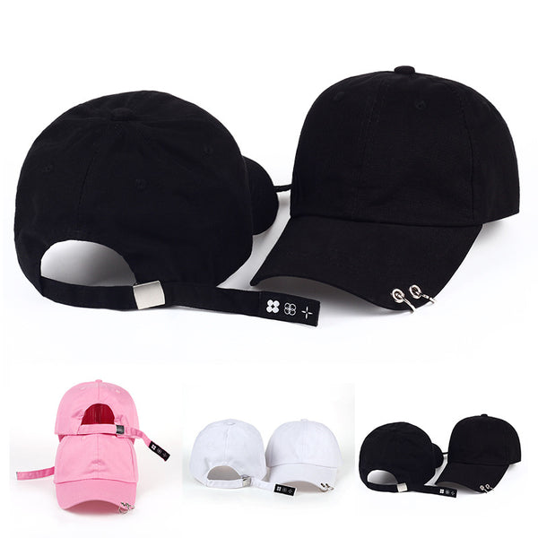 Gorra de Béisbol Negra Personalizada Estilo Coreano