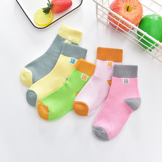 Calcetines Infantiles Tubo Rayas Osito Adorable para Piso - Image 12