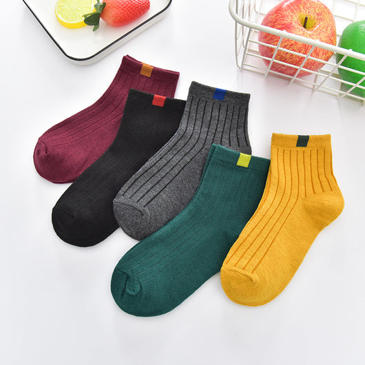 Calcetines Infantiles Tubo Rayas Osito Adorable para Piso - Image 5